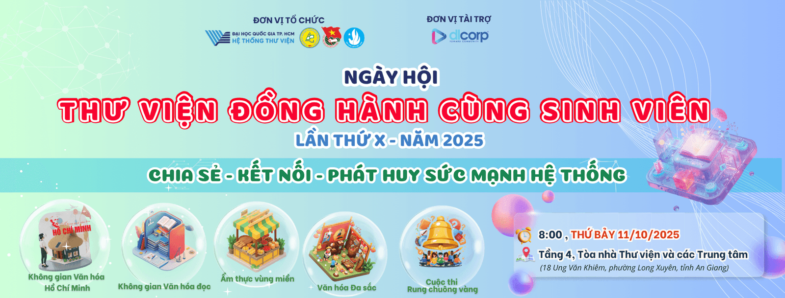 NGÀY HỘI THƯ VIỆN ĐỒNG HÀNH CÙNG SINH VIÊN ĐHQG-HCM NĂM 2025